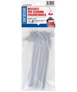 BECCUCCI PER SCHIUMA POLIURETANICA - 5 PEZZI.